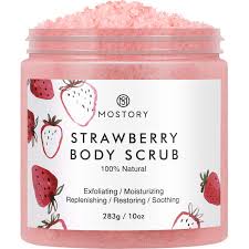 Amazon.com : Sweet Strawberry Exfoliating Body Scrub - Organic ...
